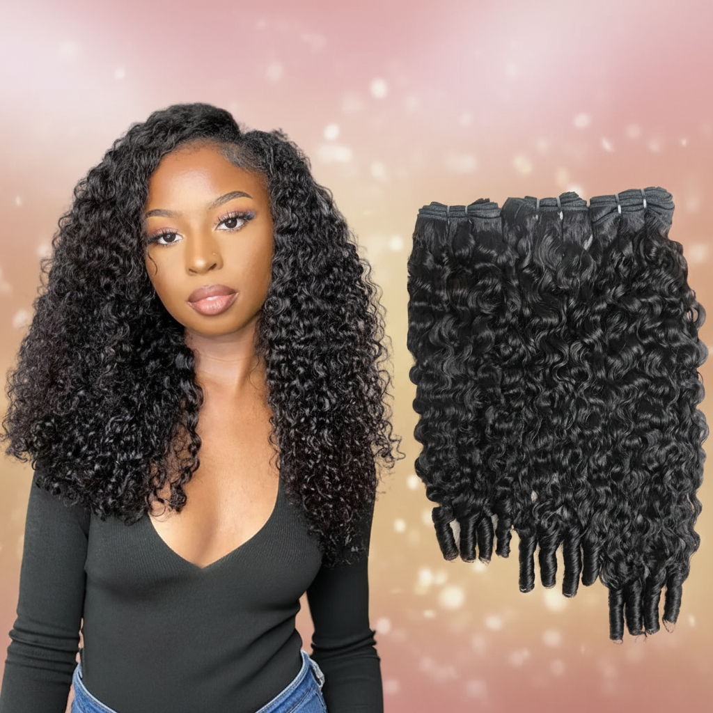 Curly bundles model 2 with elegant background