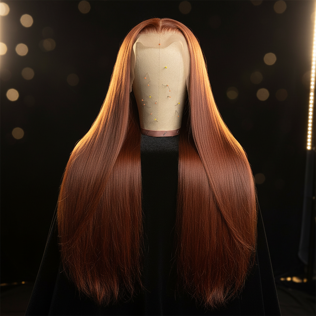 Elegant Wig Product Photo - Dark Luxury Background