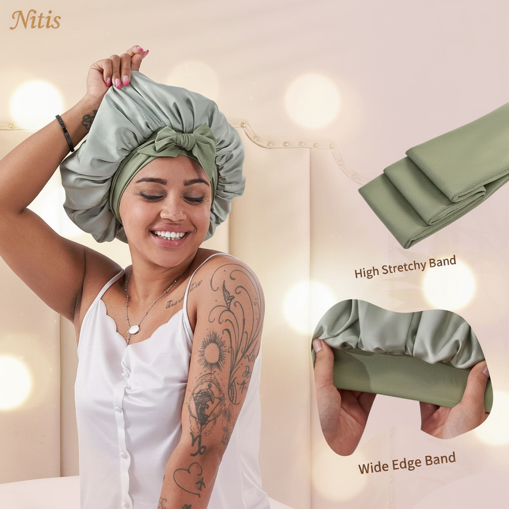 Green Bonnet Detail Elegant Background