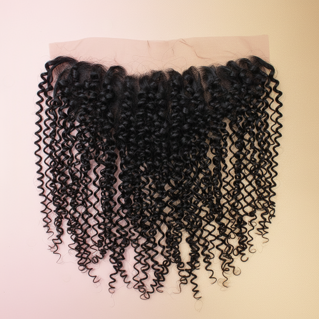 Kinky curly lace frontal elegant background